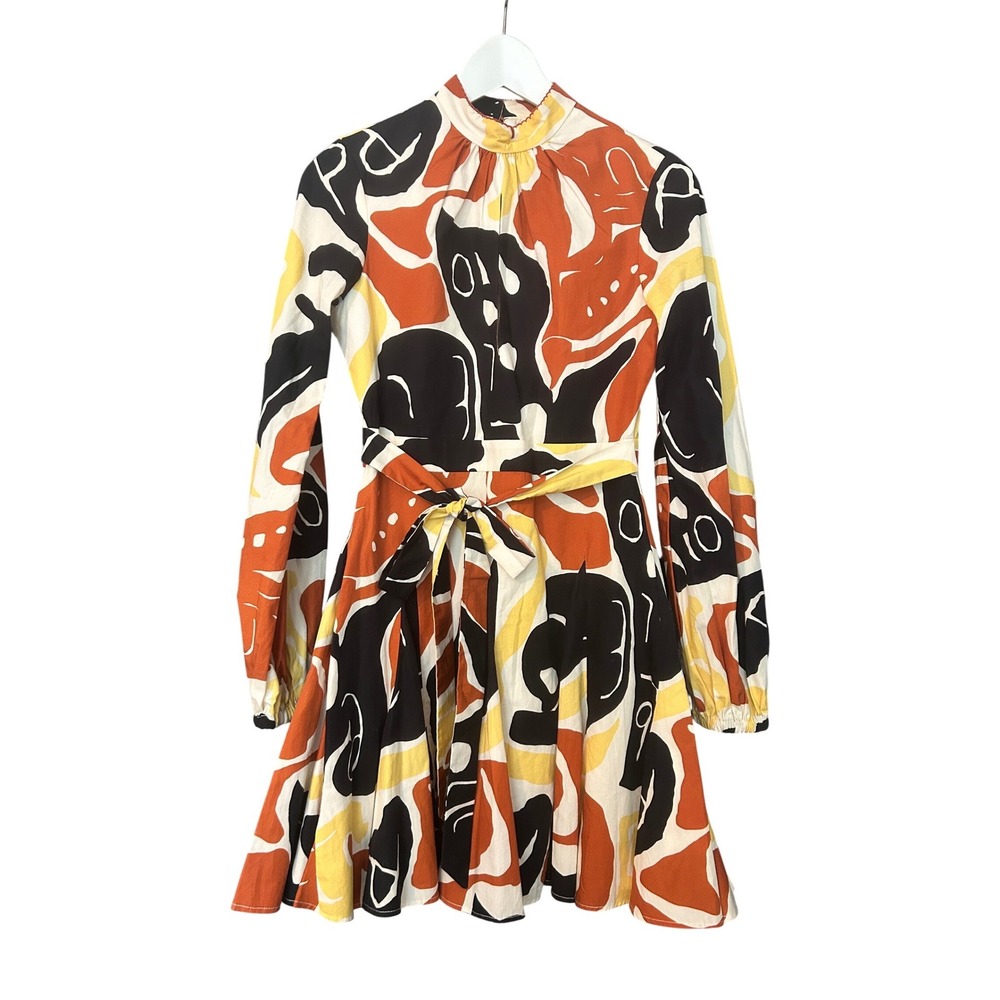 De Loreta Leonor Dress El Pueblo
Print Size XS High Neck
Keyhole Cut Out